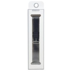 Fashion Leather Strap Wristband Replacement for Apple Watch Series 9/8/7/6/5/4/3/2/1/SE - 41MM/40MM/38MM (Black) Fashion Leather Strap Wristband Replacement for Apple Watch Series 9/8/7/6/5/4/3/2/1/SE - 41MM/40MM/38MM (Black)